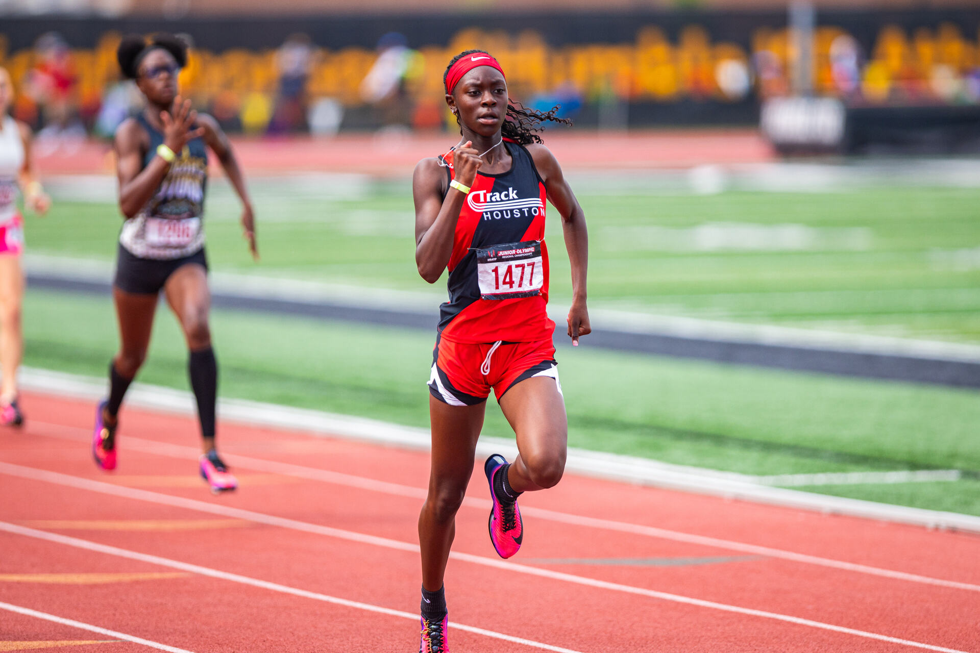 Track Houston athletes competing at the USATF Region 12 Championships.