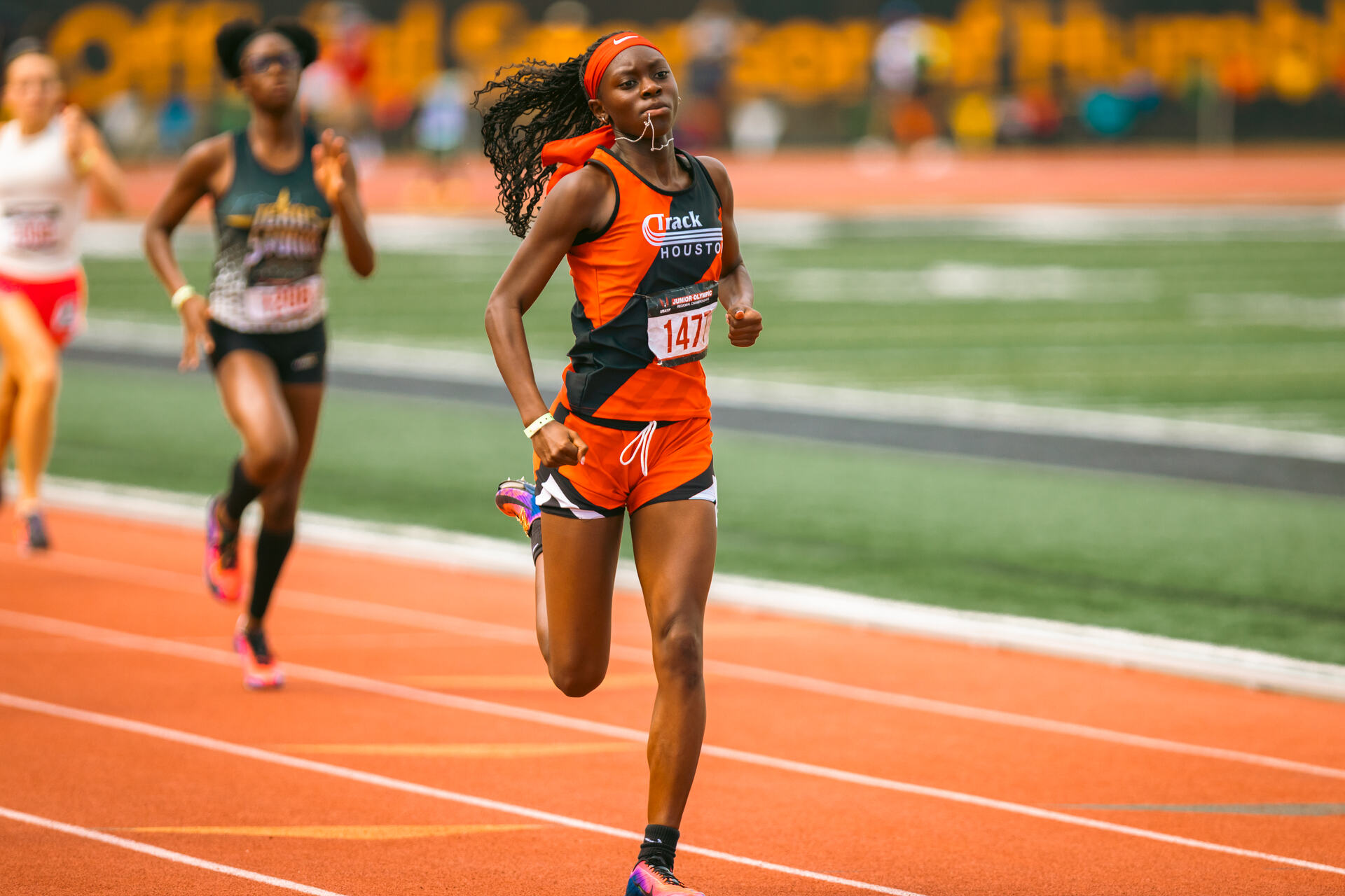 Track Houston athletes competing at the USATF Region 12 Championships.